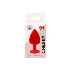 Plug rouge bijou cristal Large CHERRY 
